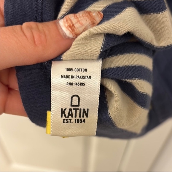 Katin Navy and Cream Striped Hoodie - Picture 4 of 7